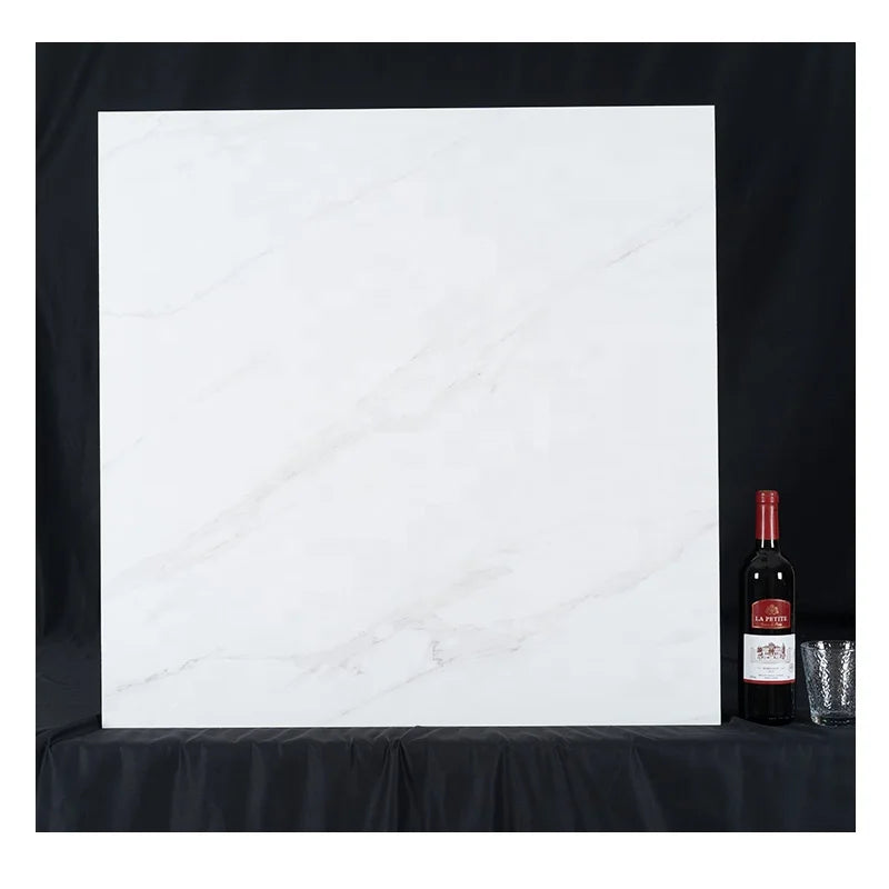 800*800 White Family Marble Porcelain Ceramic Floor Full Polished Glazed Tiles for Living Room