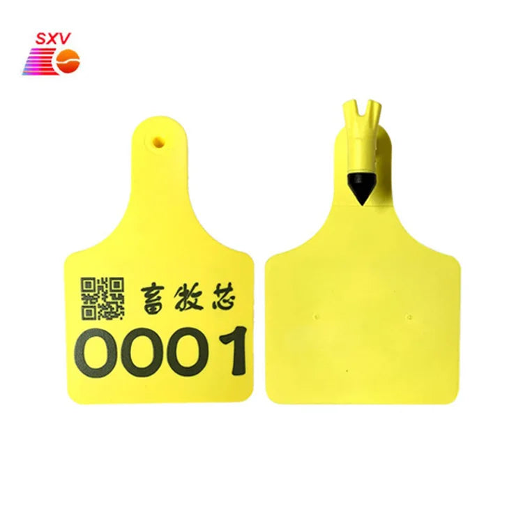 New RFID Animal Chip Identification & Tracking Device Cow Cattle Ear Tag for Efficient Management