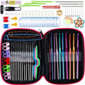 Factory Sale 100PCS Yarn Knitting Needles Hooks Knit Gauge Scissors Stitch Marking Clips Tools DIY Crochet Hook Kit  With Bag