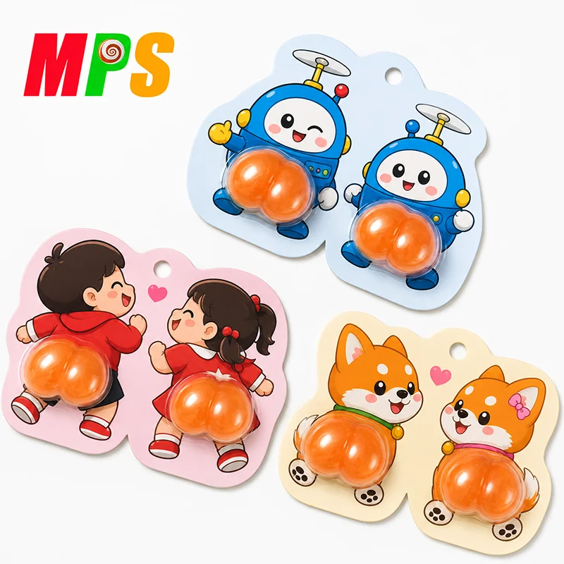 Funny Animal Butt Shape Fruit Flavor Chewing Gummy Candy for Kids