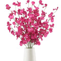 Artificial Silk Sweet Pea Flowers Tall Flowers Hot Pink Long Stem Artificial Flowers for Tall Vase Wedding Party Home Decoration