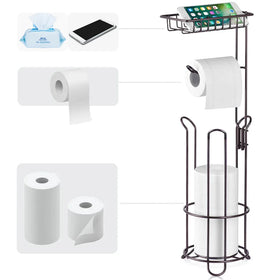 Black Kitchen Paper Towel Holder Creative Table Toilet Roll Paper Storage Racks Wrap Paper Towel Organizer Rack