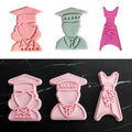 Doctor Shape Cookie Cutter Set Cake Biscuit Plastic Cutter Mold Set Fondant Cake Decorating Tools