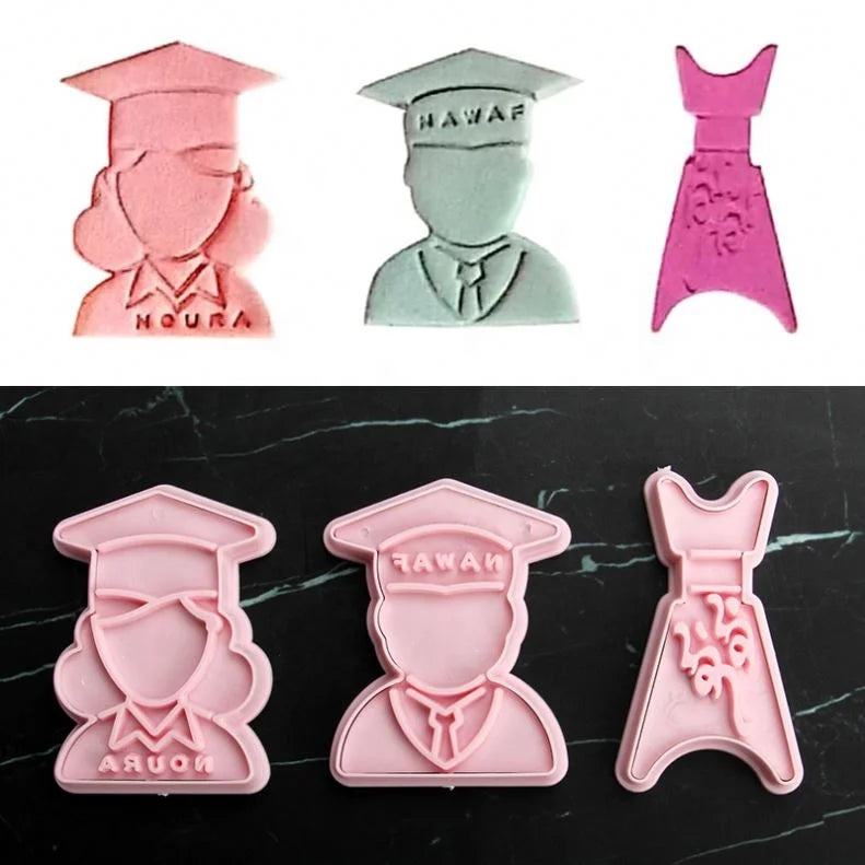 Doctor Shape Cookie Cutter Set Cake Biscuit Plastic Cutter Mold Set Fondant Cake Decorating Tools