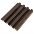 Wooden Grain Lamin WPC Clad Fluted Wall Panels/Boards-Waterproof Modern Design for Hotel Use Indoor/Outdoor Decoration