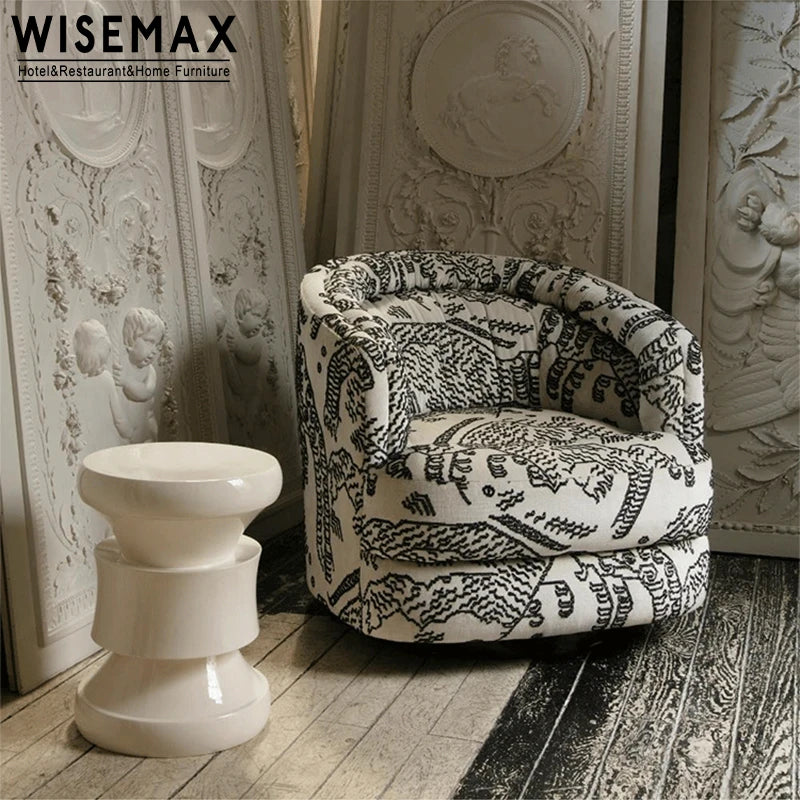 WISEMAX FURNITURE Modern Living Room Sofa Corner Metal Round Table Cafe Shop Fiberglass Coffee Table Side Table for Home Hotel