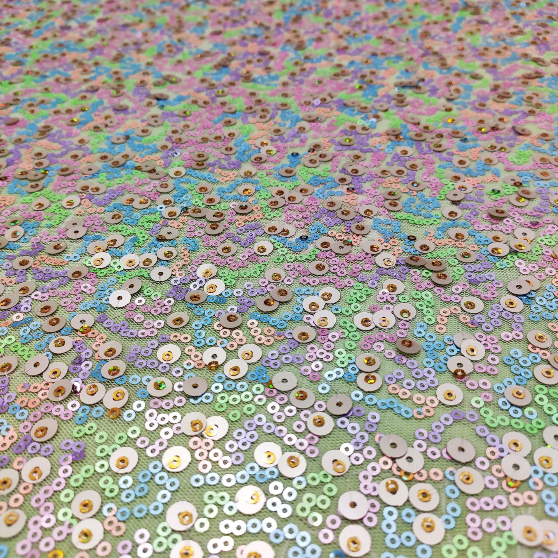 Custom-Made 3+5mm Mesh Tulle Embroidered Ombre Lace Fabric Online Sequin Fabric for Weddings and Industries Printed Pattern
