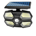 Howlighting Outdoor 180 LED Rechargeable Motion Sensor IP65 Waterproof Induction Solar Garden Wall Light Remote Control