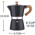 Stovetop Espresso Maker Aluminum 3/6 Cup Coffee Maker Moka Coffee Pot