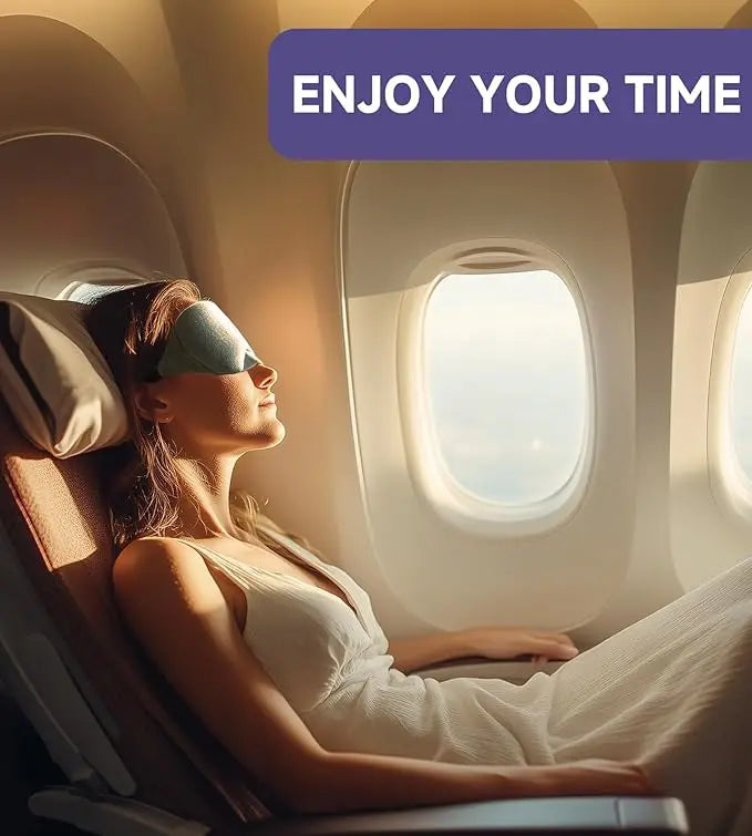 Soft Cotton Eye Mask for Long-Hour Sleep Office and Travel Use