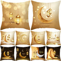 Eid Mubarak Cushion Cover Ramadan Decoration for Home Ramadan Kareem Mubarak Muslim Islamic Party Supplies Eid Pillowcase