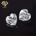 Roomy Hand Cut Top D White  VVS1 Heart Cut Shape Synthetic Moissanite Loose Jewelry Rings Moissanite Stones