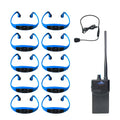 Swimtalk 1 FM Radio Transmitter Open Ear Wireless Bone Conduction Headphones IPX8 Waterproof 120m Range Nose Clip Earplug Set