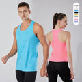 OEM Unisex Quick Dry Sports Tank Top Lightweight Heat-Sealed Seam Vest for Gym Running Training Summer Workout