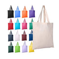 Reusable Custom Printed logo Tote Cotton Canvas Bag Plain Shopping Bag