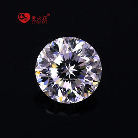 Ready Stock Cz White Loose Gemstone Price 9 Hearts & 1 Flower Cubic Zirconia Synthetic Cubic Zircon 5a Cz Stone Loose Gems