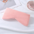 Adjustable Large Size Dual-Sided All-Season Eye Mask Blackout Sleep Cooling Blindfold for Side Sleepers Black Color