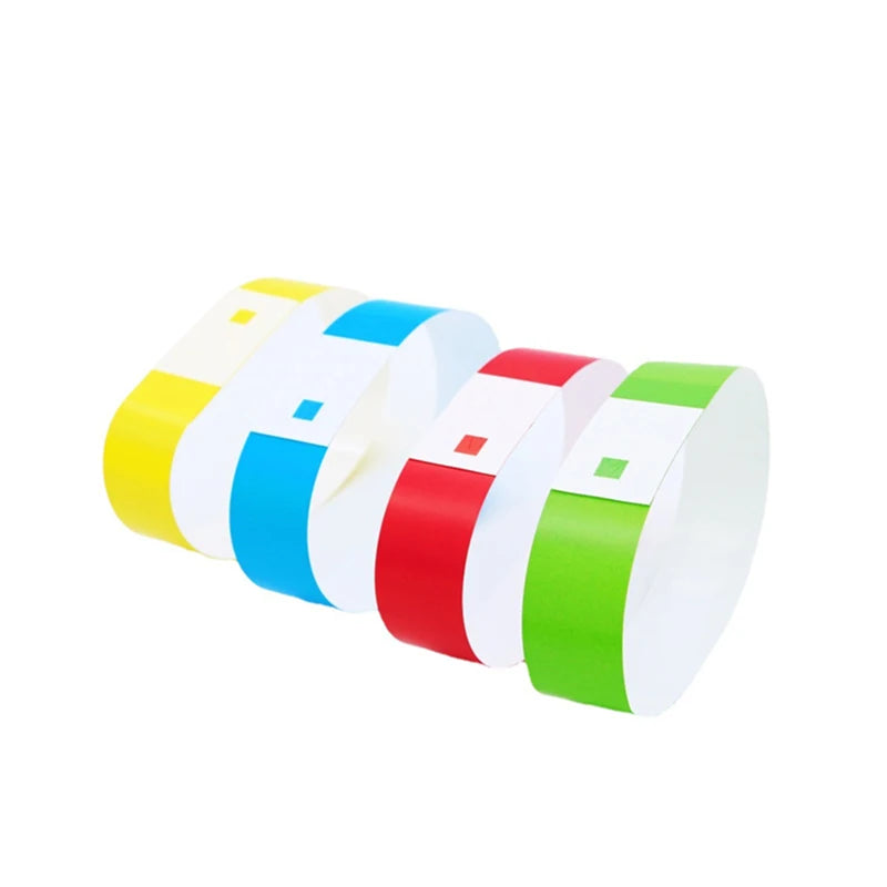 Full Colors Printing One Time Use Event Party Festival Entrance Tickets Wristband