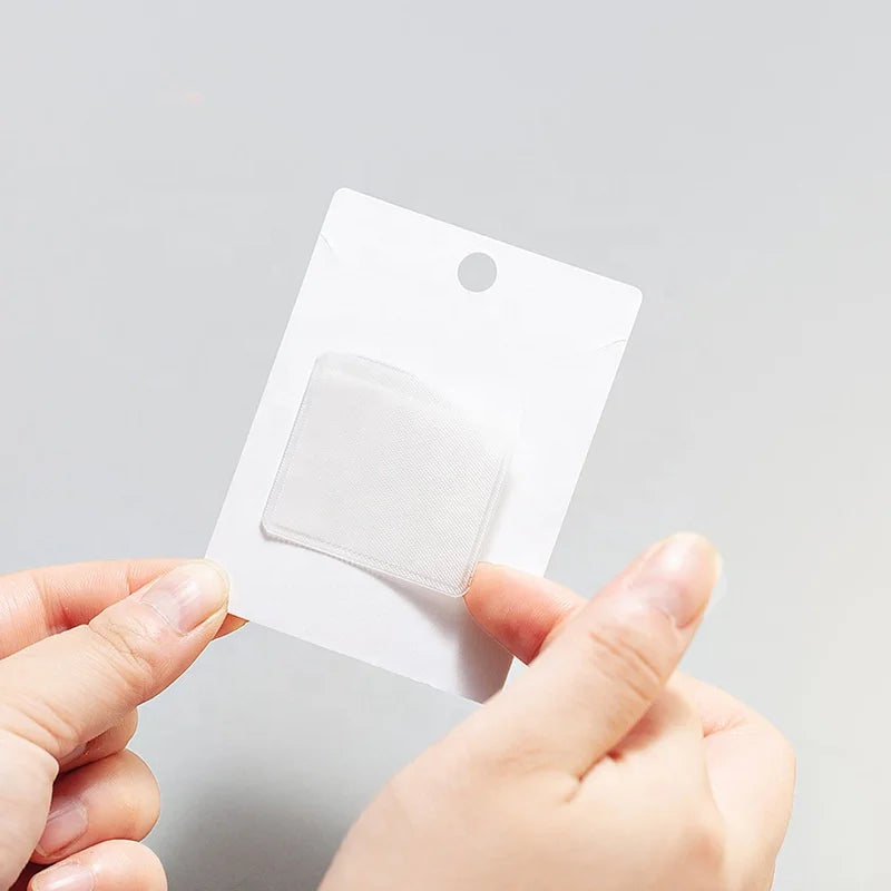 Wholesale 4.3*3.7cm Plastic Soft PE Bag Necklace Chain Jewelry Packaging Card Back Self-Adhesive Bag Pocket Pack