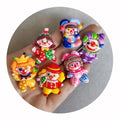 Bulk 100Pcs/Lot Cute Mixed Lovely Circus Clown Resin Flatback Slime Beads for DIY Craft Making Ornament Scrapbook Phone Case DIY