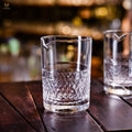 500ml 50cl. Clear Vintage Verres Cocktail Glasses Debossed Mixology Glass Set for Restaurant Pub Bar