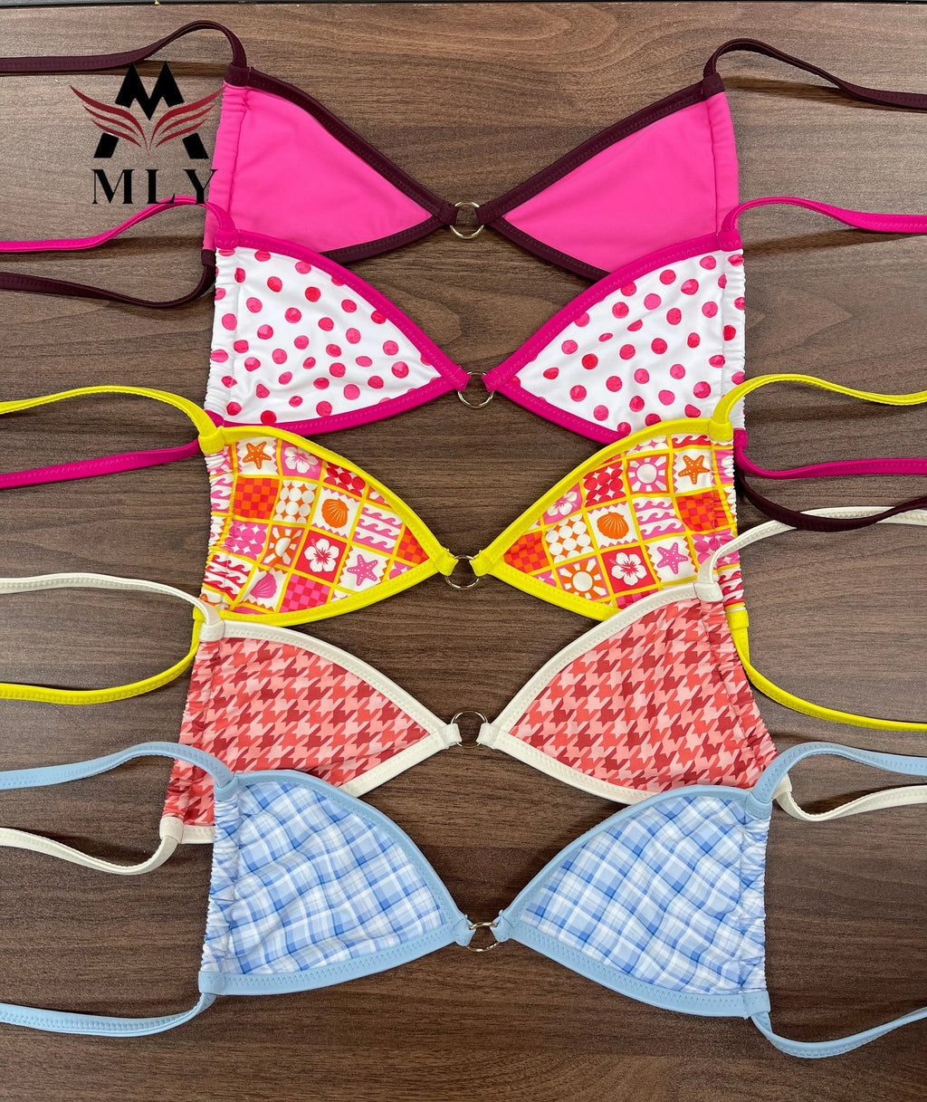 2026 Bikinis Thongs Female Bathing Suit Multicolor String Sexy Two-piece Swimwear Spandex/Nylon Beachwear