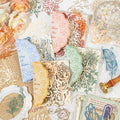 20pcs/pack Material Pack Building Dreams Prosperity Series Skeletonized Handbook Decoration Creative Material