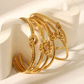 Europe and America Stainless Steel Bracelets Unique Simple Design Ins Popular Featuring Knotted Twisted Openings Wholesale