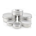 Free Sample Silver Round Aluminum Cosmetic Cream Container 10ml 30ml 60ml 100ml Aluminum Tins for Skin Care Cream
