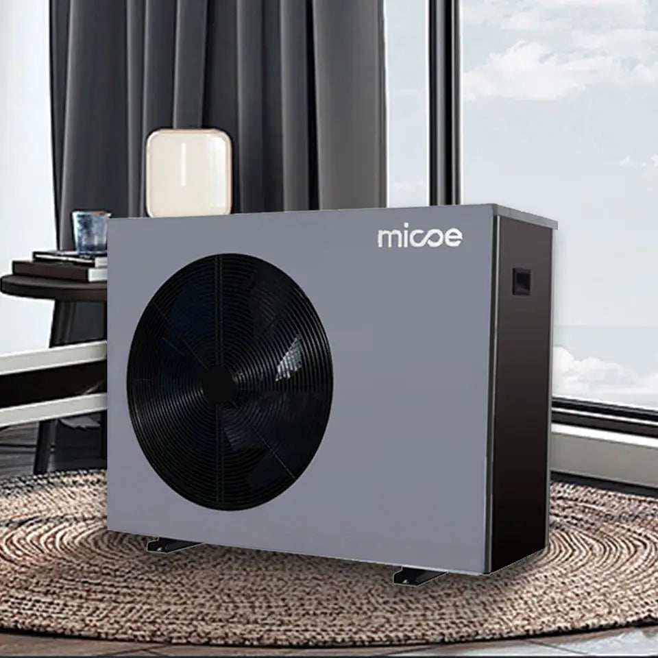 Belgium R290 Air Source Heat Pump Full Dc Inverter CE Monoblock Pump Electric Metal Germany Poland Air to Water9kw 15KW Black