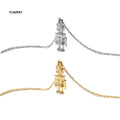 FUAMAY Fine Jewelry Tarnish-Free Robert Chokers Necklacesfor Women Gold Link Chain for Parties and Anniversaries