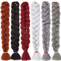 41inch 165g Jumbo Braids Hair Box Braids Crochet Hair Long Rainbow Colorful Yaki Ombre High Temperature Synthetic Braiding Hair