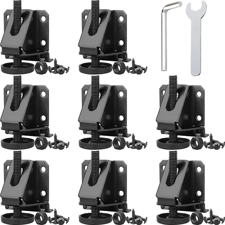 VT-02.051 WELLTOP Factory Direct Black Metal Furniture Table Feet Leveling Legs for Bedroom Hospital Outdoor Use
