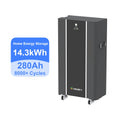 Stackable 14.3kWh Lithium Iron (LiFePO4) Battery 51.2V 48V 280Ah 16kWh Solar Home Energy Storage Systems IP65 Protection Class