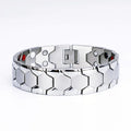 Men's Stainless Steel Classic Ball Charm Bracelet Germanium Particle Magnet Featuring Four Elements Anniversary Gift Third Party