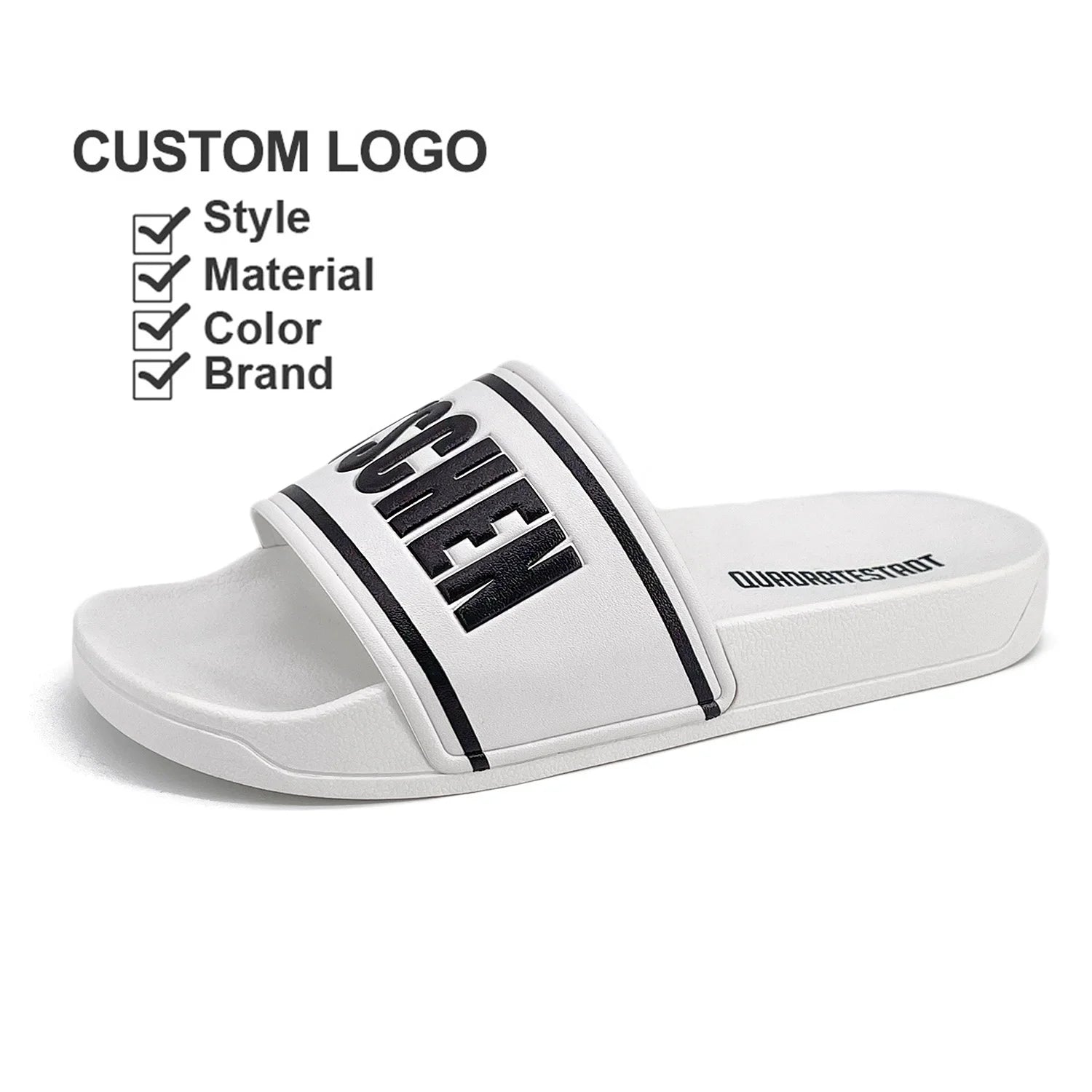 D'Ete Pantoufles Femme Zapatos Personalizado Custom Logo Slides Sandale Sublimar Pantofole Borracha Chinelos Homens