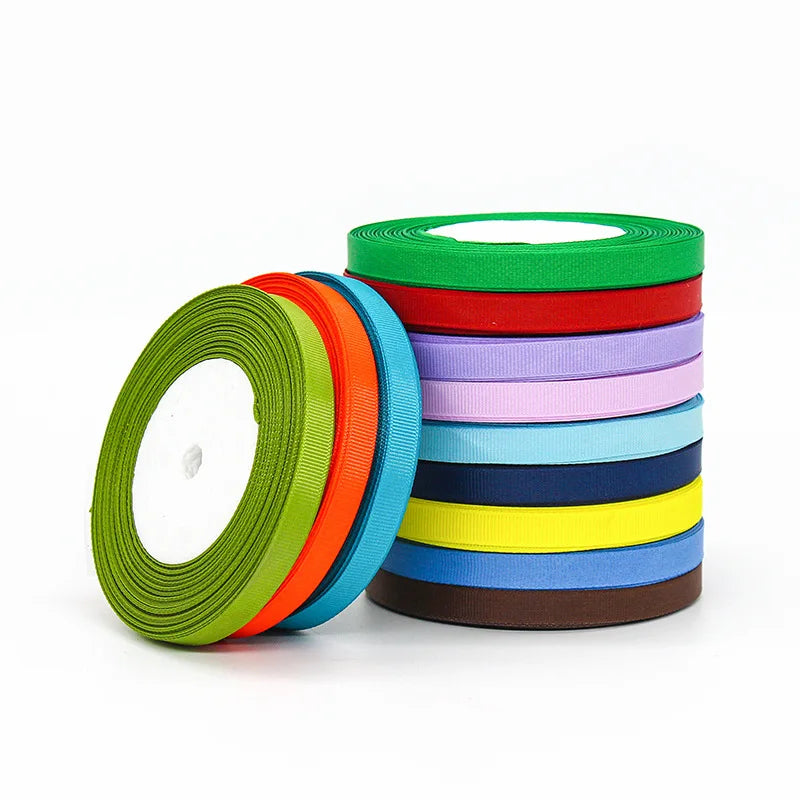Custom 1cm 22m Per Roll Encrypted Thread Ribbon Stain Ribbon Bow Handmade DIY Hair Accessories Wedding Bouquets Favor Gift Decor