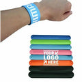 Economy Slap Ruler Bracelet Ruler Slap Bracelets Silicone Memo Wrist Band Blue Pink Slap Wristband for Promotion