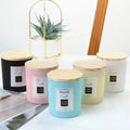 Empty Candle Jar with Lid Glass Candle Holders Lanterns Candle Jars 220ml 8OZ