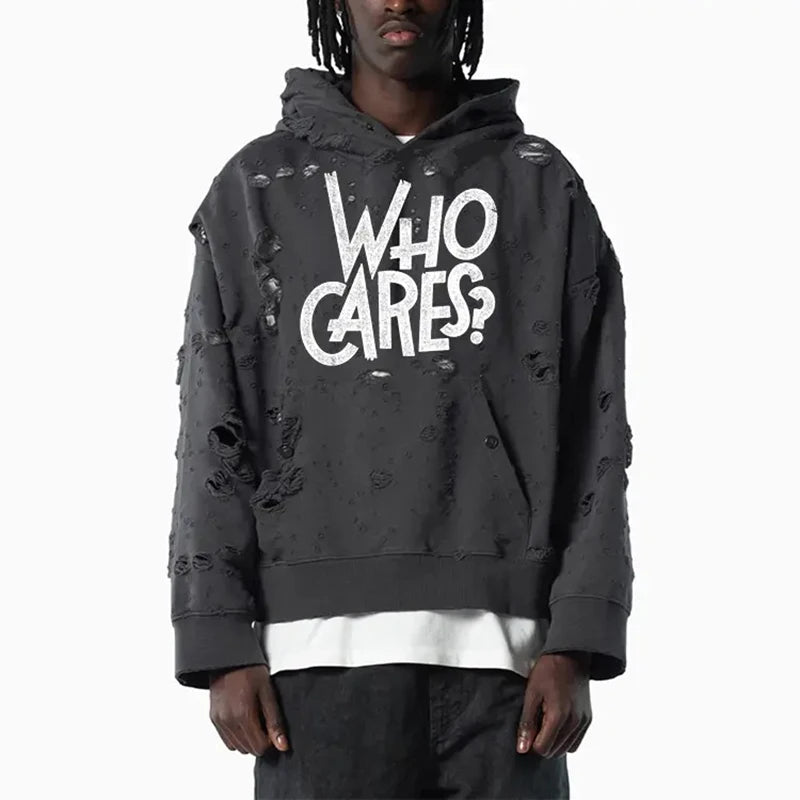 OEM Men Vintage Custom Blank Stone Washed Distressed Printed Hoodies Sweatshirts