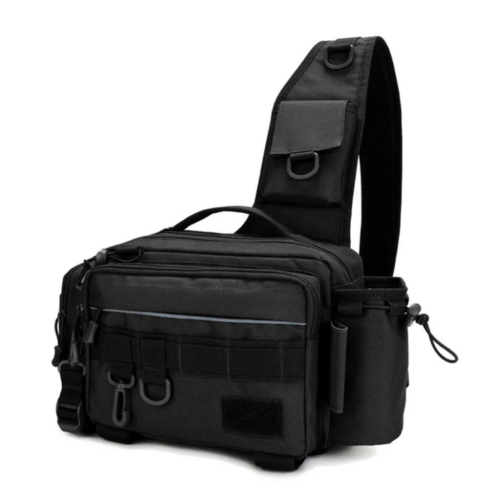 2025 Waterproof Fishing Tackle Bags Single Shoulder Crossbody Bag Waist Pack Fish Lures Gear Utility Storage Fishing Bag