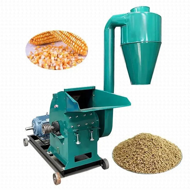 High Efficiency Agricultural Machinery Equipment Grinder Hammer Mill Crusher Cassava Dry Leaves Crusher for Sale