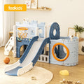 FEIQI Pirate Ship Children Home Playground Baby Plastic Toy Toddlers Slide for Kids Indoor Fence Playhouse