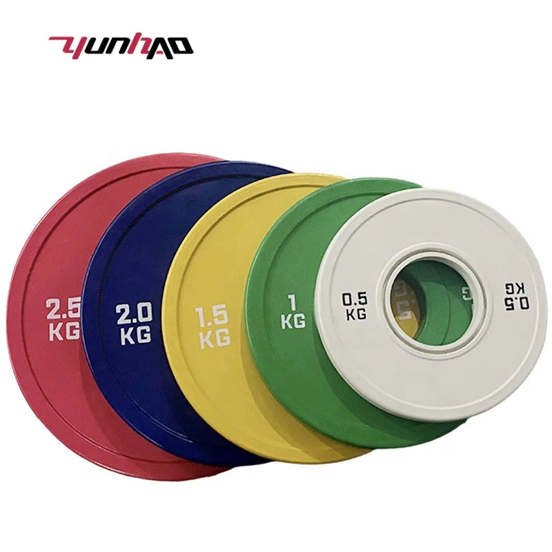 Yuncheng Fast Delivery Customized Logo Colorful Strength Training Fractional Weight Plate