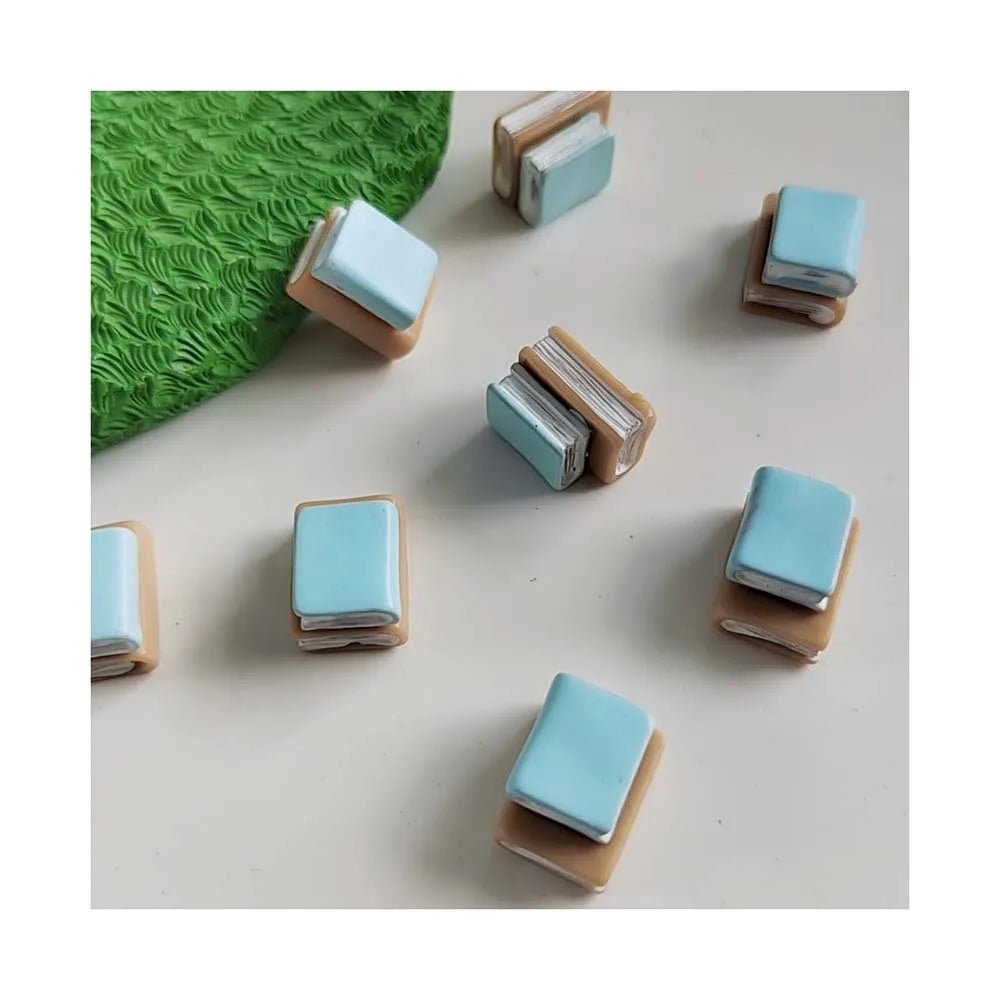 Resin Cabochon Flatback Simulation Mini Book Scrapbooking Crafts Hair Bows Accessories DIY Phone Case Decoration