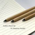 2024 New Eco Friendly Bamboo Endless Inkless Eternal Pencil