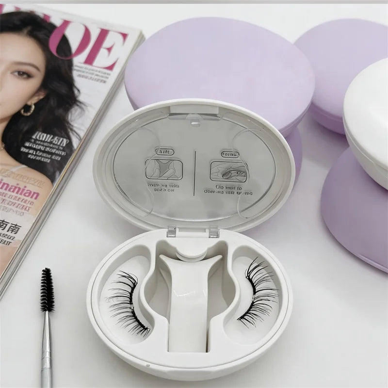 Cruelty-free Soft Magnetic Lashes at Eye Soft Magnetic Lashes Clip-on Reusable Natural False Magnetic Lashes Private Label