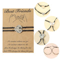 Custom Woven Couple Bracelet Sun and Moon Bracelet love Long Distance Relationship Bracelet