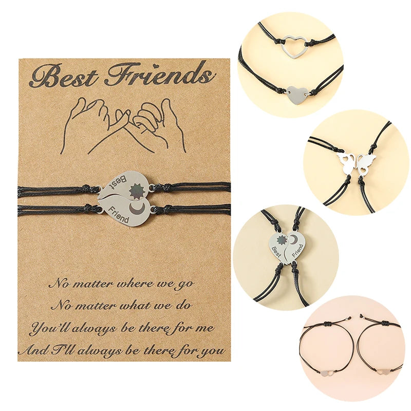 Custom Woven Couple Bracelet Sun and Moon Bracelet love Long Distance Relationship Bracelet