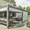 Modern Adjustable Rainproof Cover Structure Terrace Roof System Outdoor Motorized Bioclimatic Louvered Pergola Aluminium Outdoor